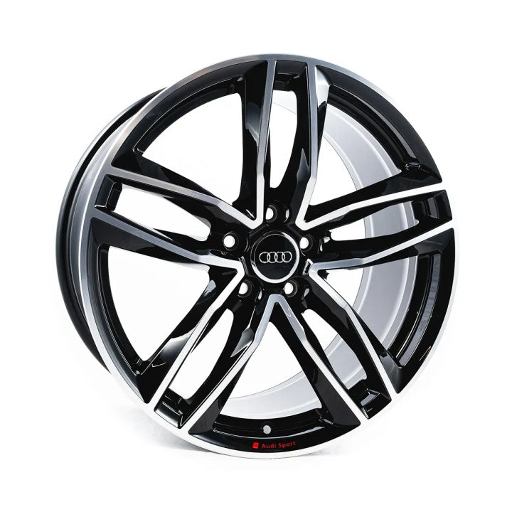 4x Alufelge 19 Zoll 9.0" 5x112 52ET Glanz Schwarz Audi Rim Wheel FEL4126443285mc