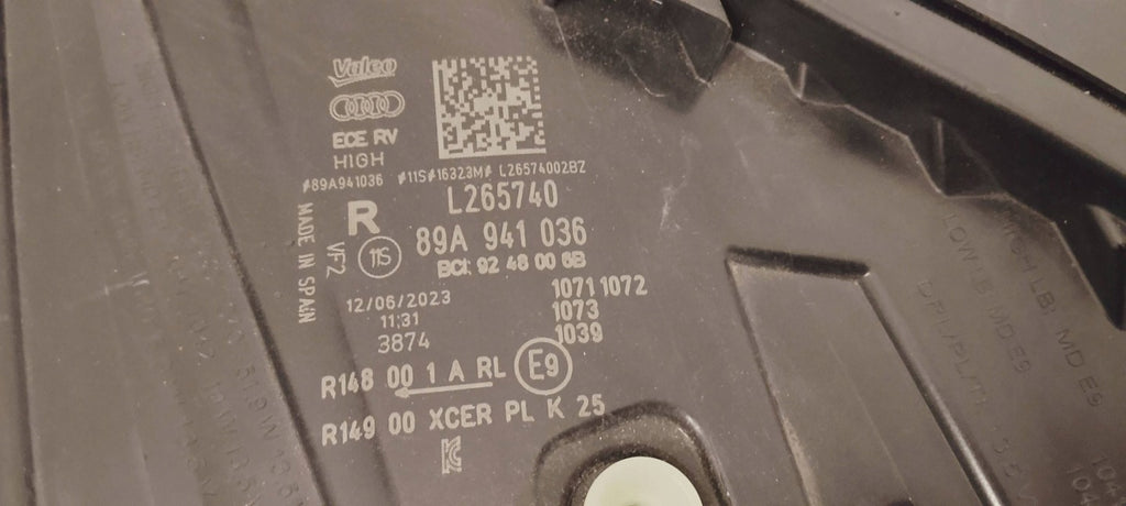 Frontscheinwerfer Audi Q4 89A941036 Rechts Scheinwerfer Headlight SCH9865423187zj