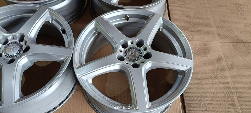 4x Alufelge 17 Zoll 7.5" 5x112 37ET Glanz Silber FRE75737B61-0 Rim Wheel FEL7169414779nf