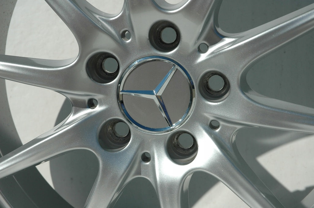 4x Alufelge 17 Zoll 6.5" 5x112 49ET Glanz Silber A2464010102 Mercedes-Benz W246 FEL5187499428tc