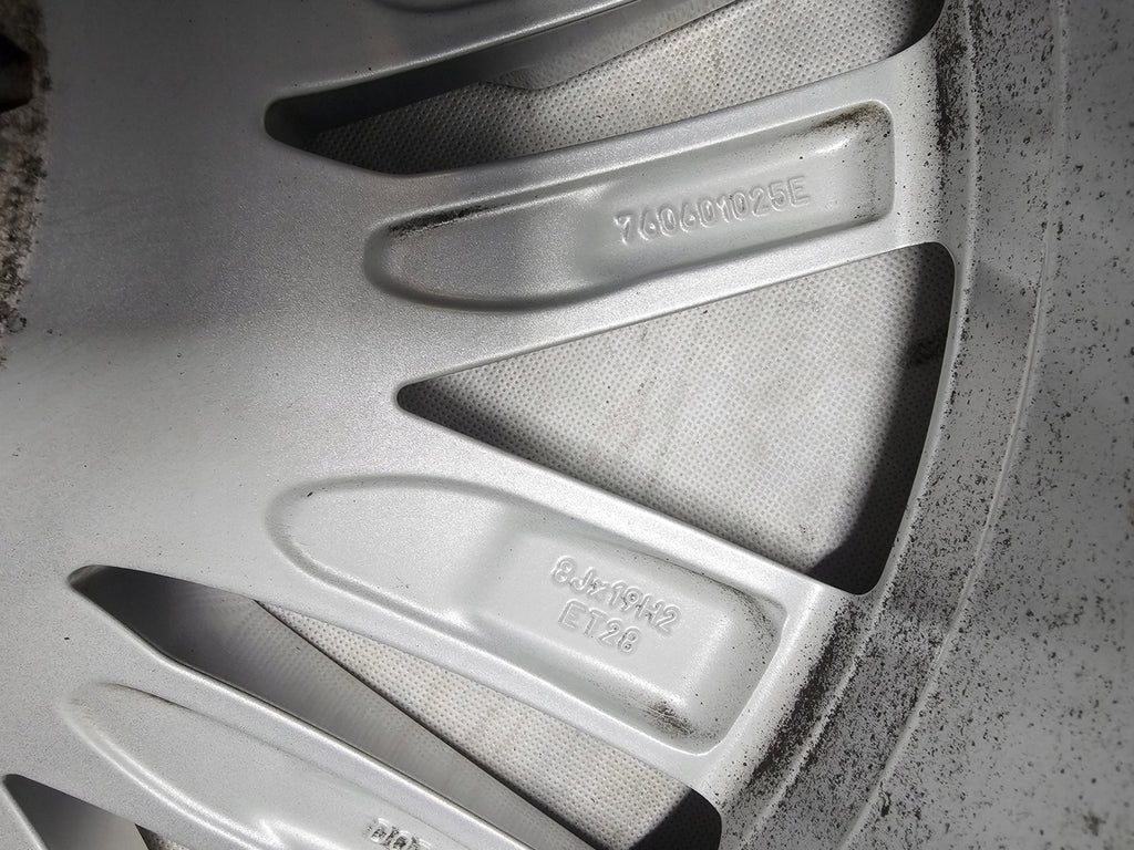 1x Alufelge 19 Zoll 8.0" 5x112 28ET Glanz Silber 760601025E VW Touareg Rim Wheel FEL4467298183qz