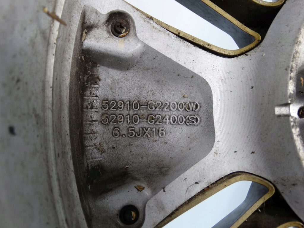 1x Alufelge 16 Zoll 6.5" 5x114.3 50ET Glanz Weiß 52910-G2200 Hyundai Ioniq FEL4349960100gy