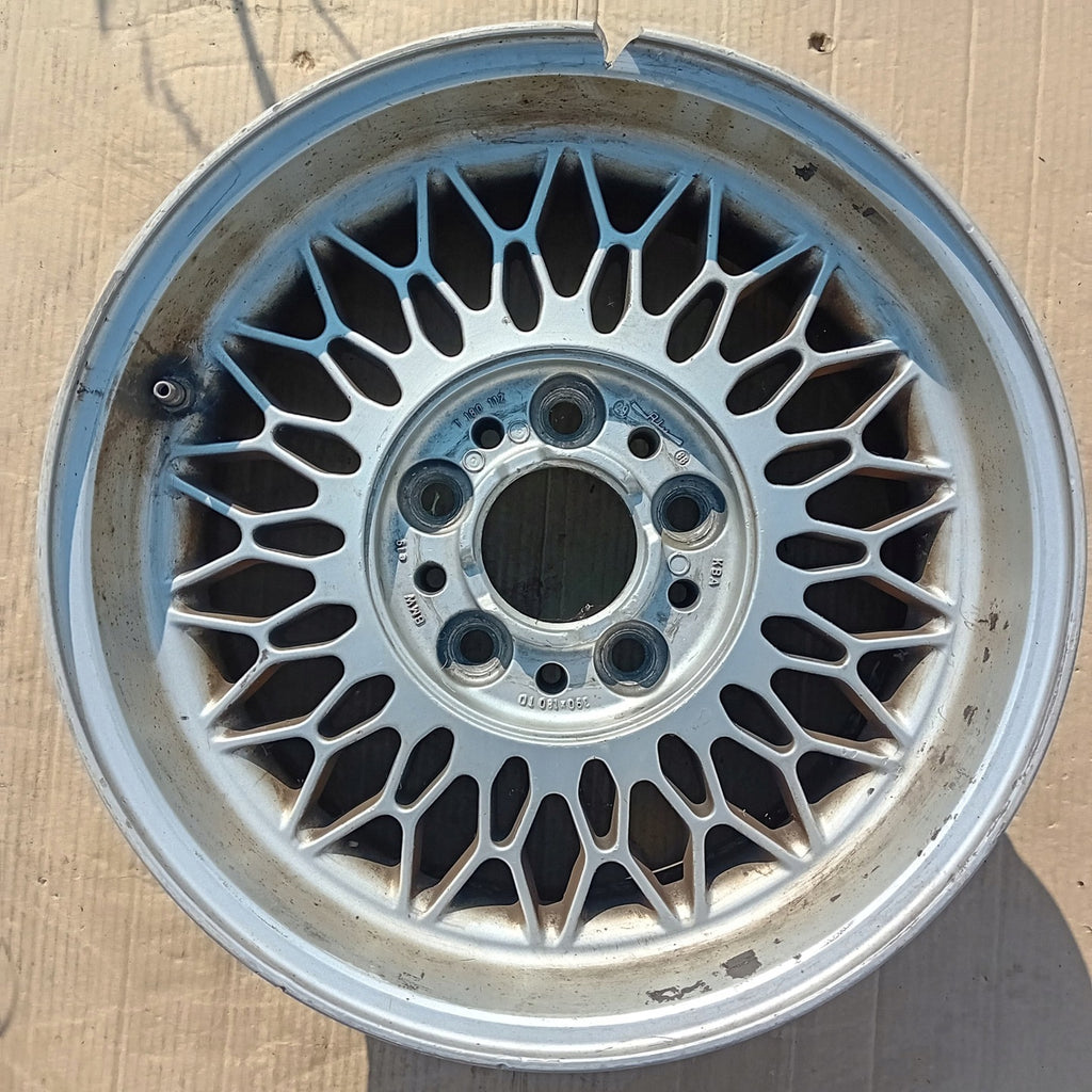 1x Alufelge 15 Zoll 7.0" 5x120 19ET Glanz Silber KBA42022 BMW E28 E24 E32 E34