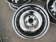 Laden Sie das Bild in den Galerie-Viewer, 4x Alufelge 15 Zoll 6.0" 4x100 50ET Schwarz Dacia Sandero I Z Logan Rim Wheel FEL2347590568wk