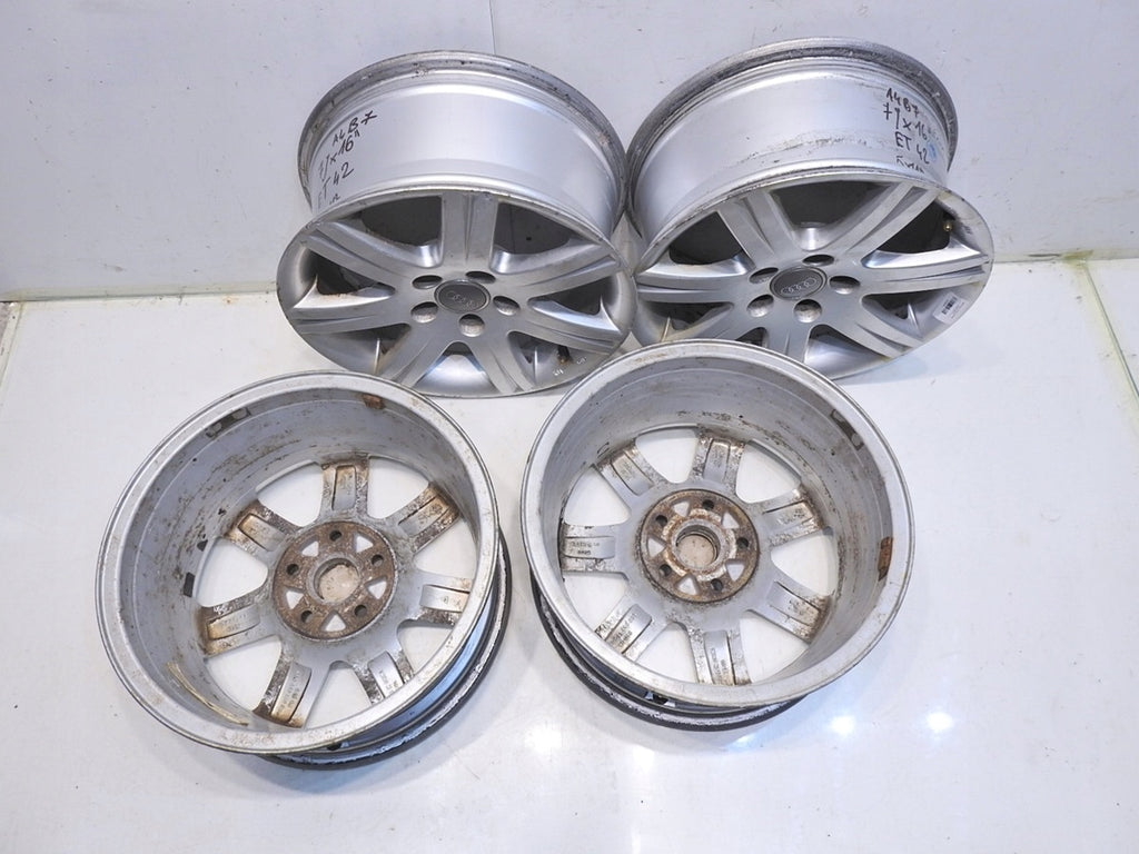 4x Alufelge 16 Zoll 7.0" 5x112 42ET Audi A4 B7 Rim Wheel