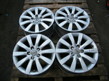 Laden Sie das Bild in den Galerie-Viewer, 4x Alufelge 17 Zoll 8.0" 5x112 47ET Glanz Silber 8T0601025B Audi A4 B8 Rim Wheel FEL1471160156uv