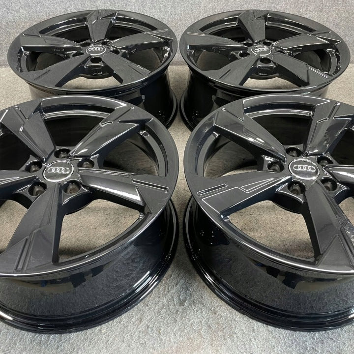 4x Alufelge 18 Zoll 8.0" 5x112 39ET Glanz Schwarz 4K0601025D Audi A6 Rim Wheel FEL4039083892so