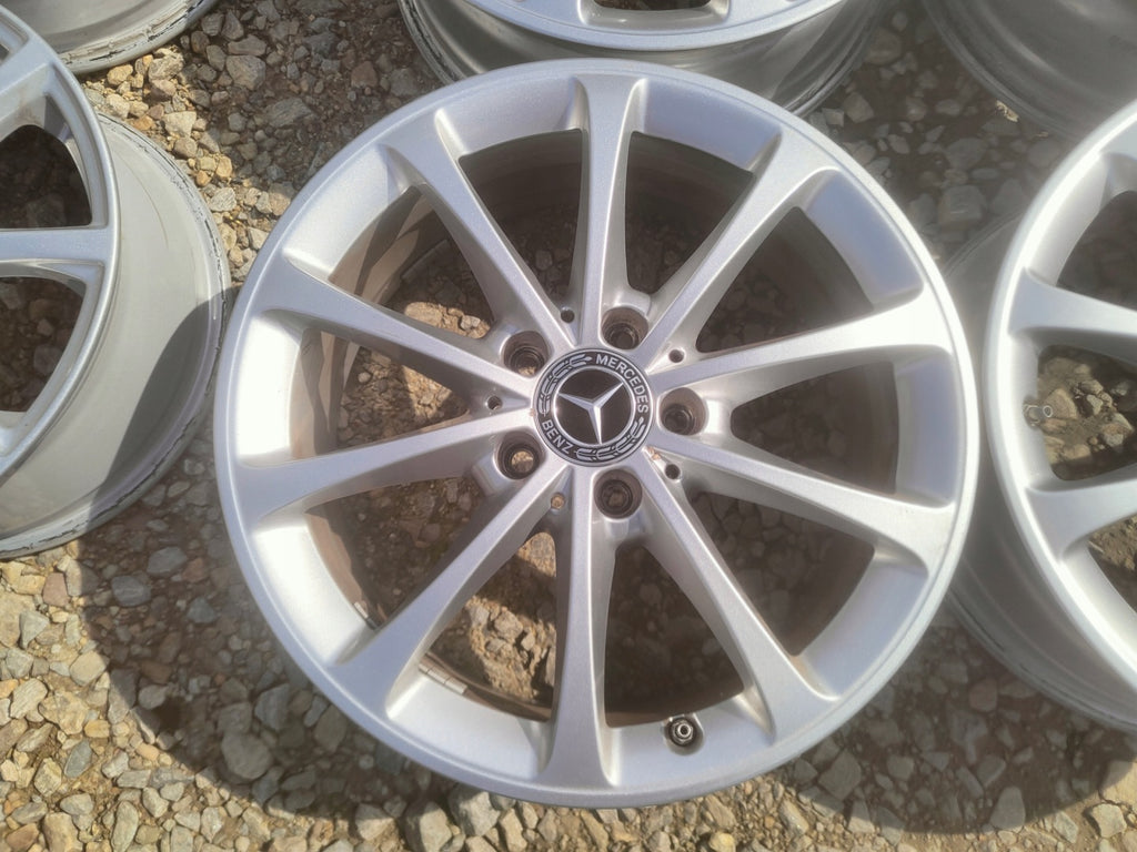 1x Alufelge 17 Zoll 6.5" 5x112 44ET Glanz Silber A1774011300 Mercedes-Benz Cla FEL1744002314nh