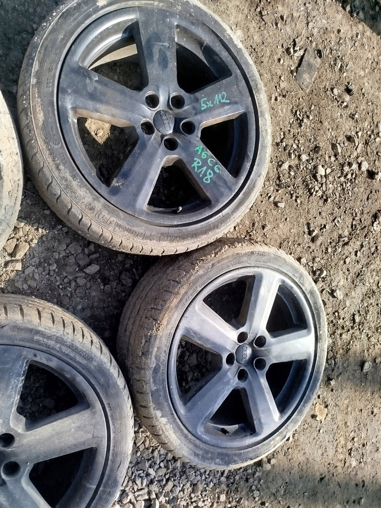 1x Alufelge 18 Zoll 8.0" 5x112 43ET Glanz Silber 8E0601025AK Audi A6 C6 FEL6486232636xs