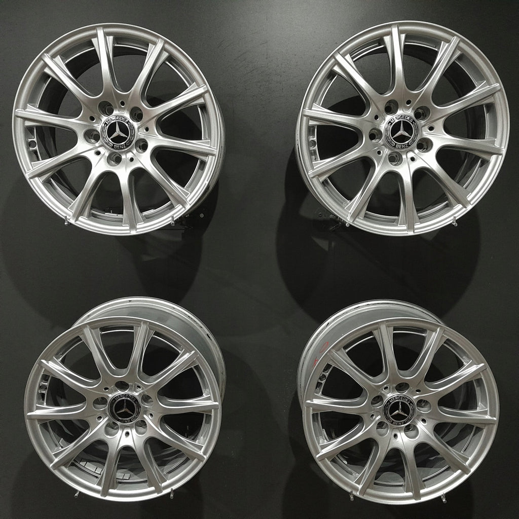 4x Alufelge 16 Zoll 6.5" 5x112 38ET A2054012400 Mercedes-Benz W176 Rim Wheel FEL9334812084dy