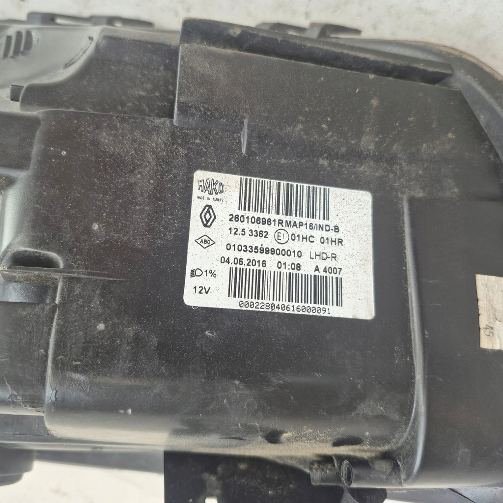 Frontscheinwerfer Renault Clio IV 260106961R Rechts Scheinwerfer Headlight SCH3741631819jy