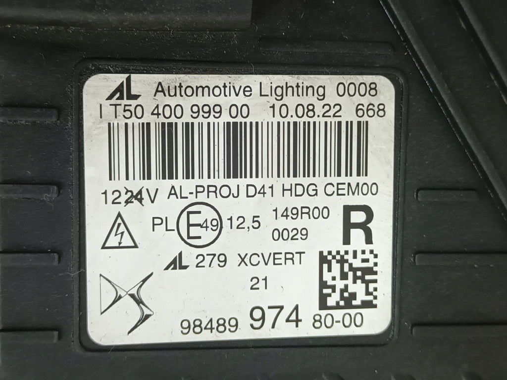 Frontscheinwerfer Citroën Ds4 9848997480-00 Rechts Scheinwerfer Headlight SCH1049042114dn