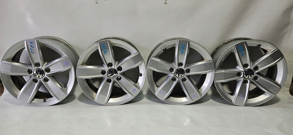4x Alufelge 16 Zoll 6.5" 5x112 44ET Matt 5C0071496 VW Passat Touran New Beetle FEL3334799336wi