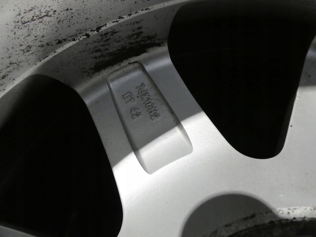 1x Alufelge 16 Zoll 7.0" 5x112 42ET Glanz Silber 4F0071496 Audi B9 Rim Wheel FEL6009896285at