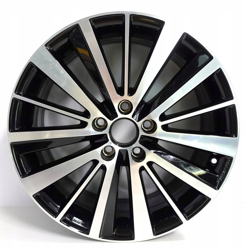 1x Alufelge 18 Zoll 7.5" 5x112 51ET Glanz Schwarz 5C5071498 Vw Rim Wheel