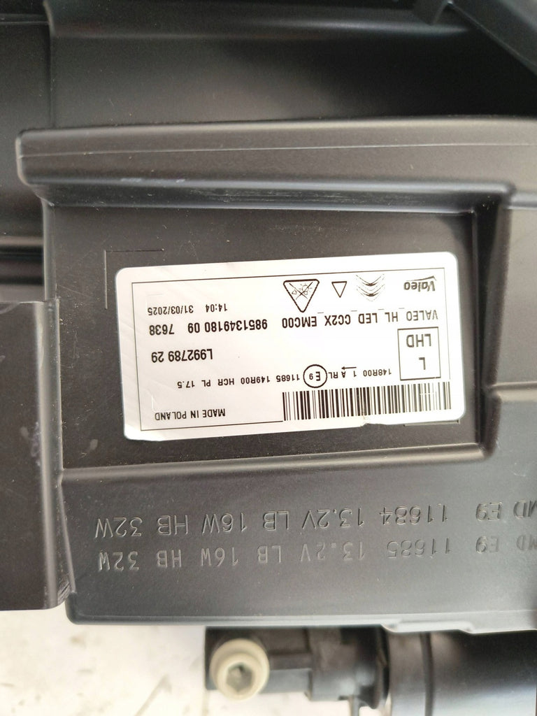 Frontscheinwerfer Citroën C3 9851349180 LED Links Scheinwerfer Headlight SCH1898904605po