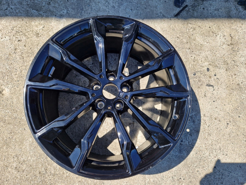 1x Alufelge 20 Zoll 9.5" 5x112 43ET Glanz Schwarz 7916266 BMW G01 G02 Rim Wheel FEL7514578270gu