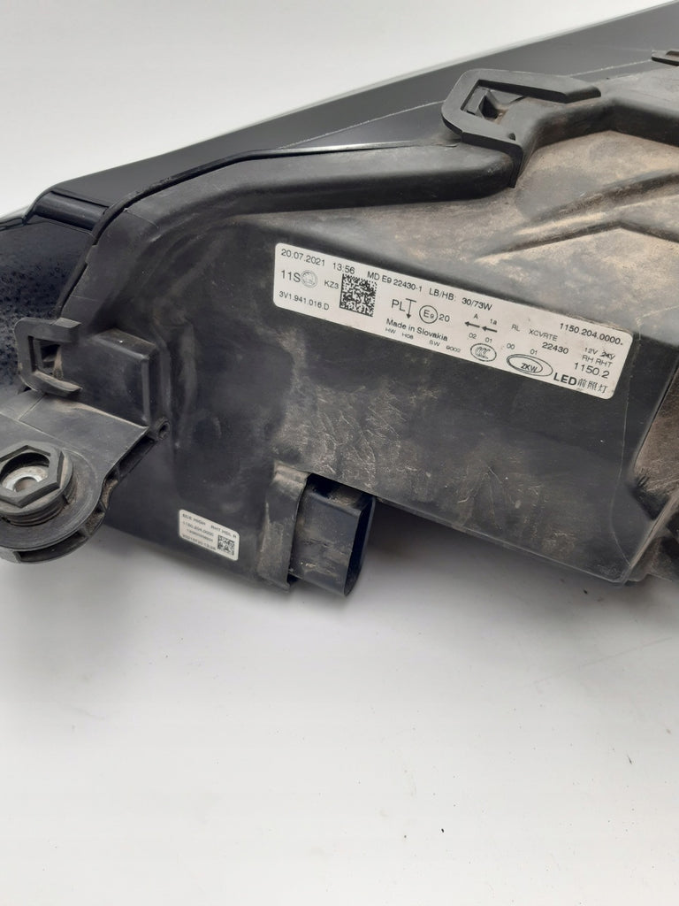 Frontscheinwerfer Skoda Superb III 3V1941016D LED Rechts Scheinwerfer Headlight