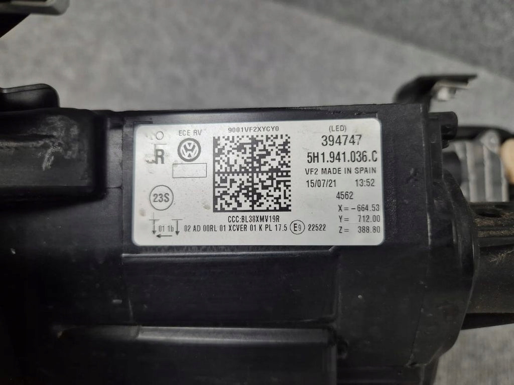 Frontscheinwerfer VW Golf VIII 5H1941036C LED Rechts Scheinwerfer Headlight SCH5826401996tc