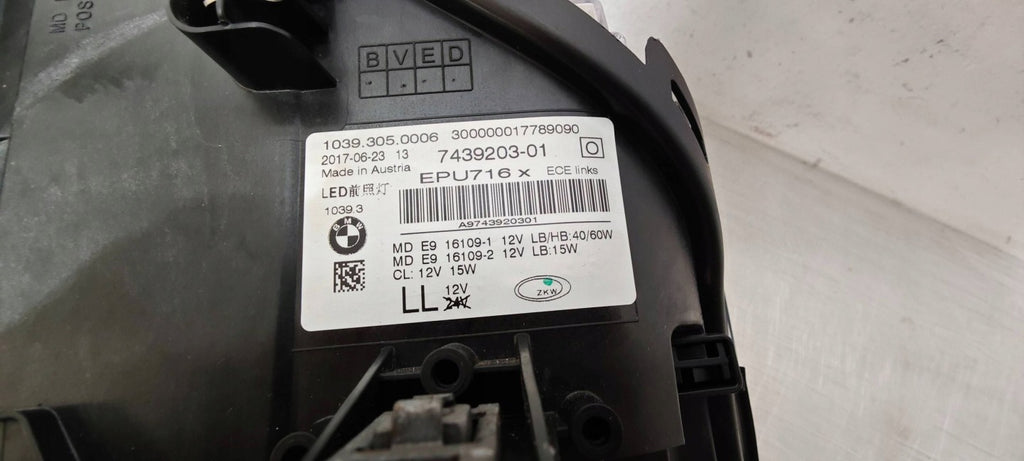 Frontscheinwerfer BMW 5 G31 G30 743920301 LED Links Scheinwerfer Headlight SCH9662358980oh
