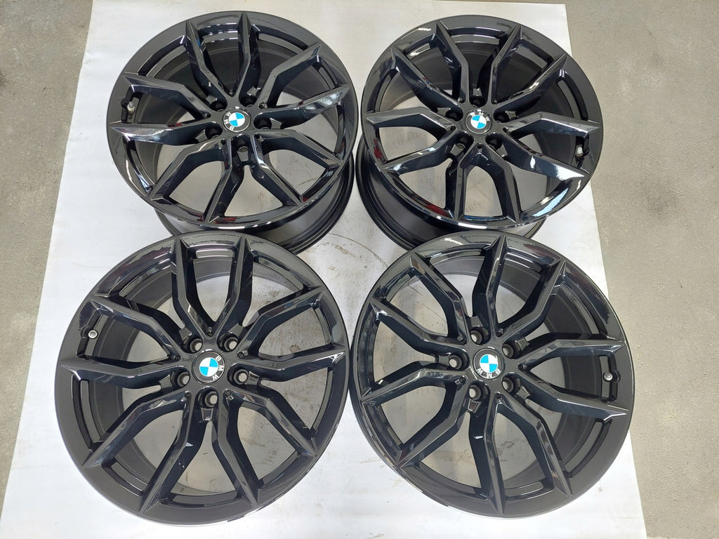 4x Alufelge 19 Zoll 9.0" 5x112 38ET Glanz Schwarz 6880685 BMW X5 G05 G06 FEL9785873968ei