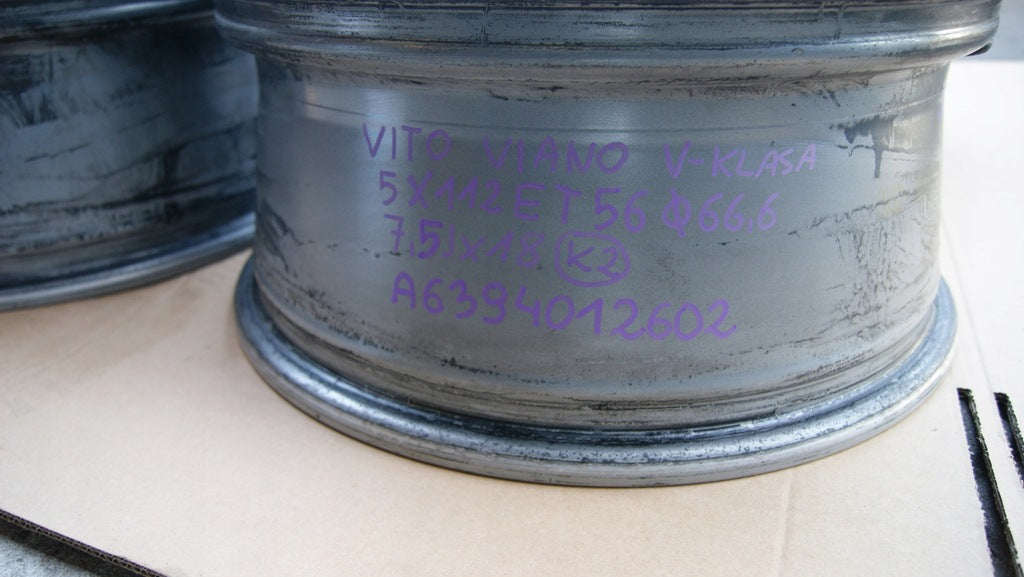 4x Alufelge 18 Zoll 7.5" 5x112 56ET A6394012602 Mercedes-Benz Viano Rim Wheel FEL5137988989hf