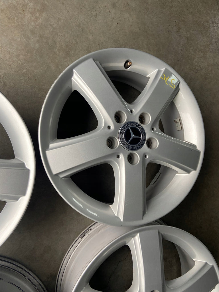 4x Alufelge 16 Zoll 6.0" 5x112 46ET Glanz Silber A1694010302 Mercedes-Benz Mb FEL1375499739zg