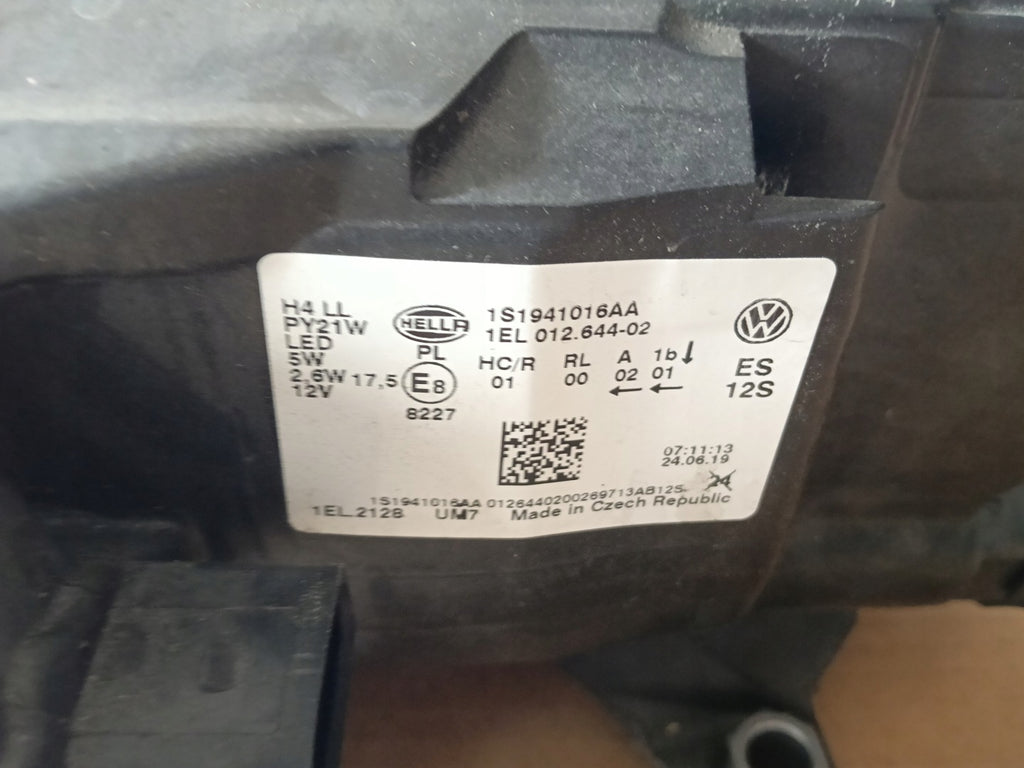 Frontscheinwerfer VW Up 1S1941016AA Rechts Scheinwerfer Headlight SCH9454001803ra
