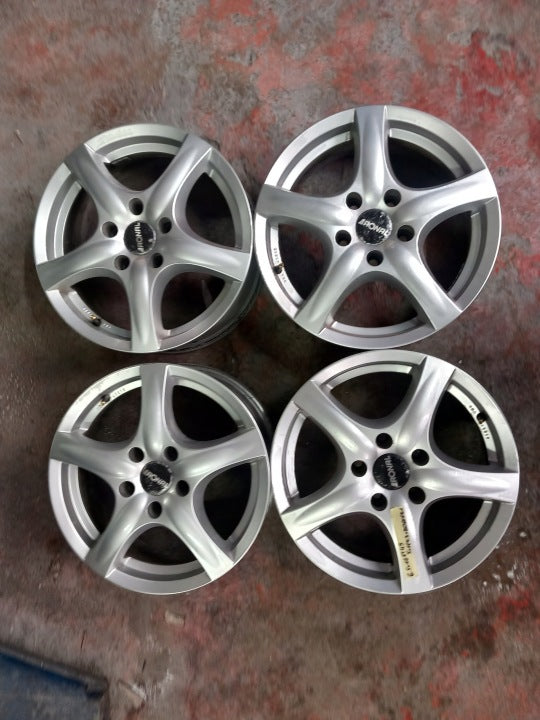 4x Alufelge 16 Zoll 6.5" 5x114.3 45ET 56R6665 Hyundai I30 Juke Rim Wheel FEL3951434341cp