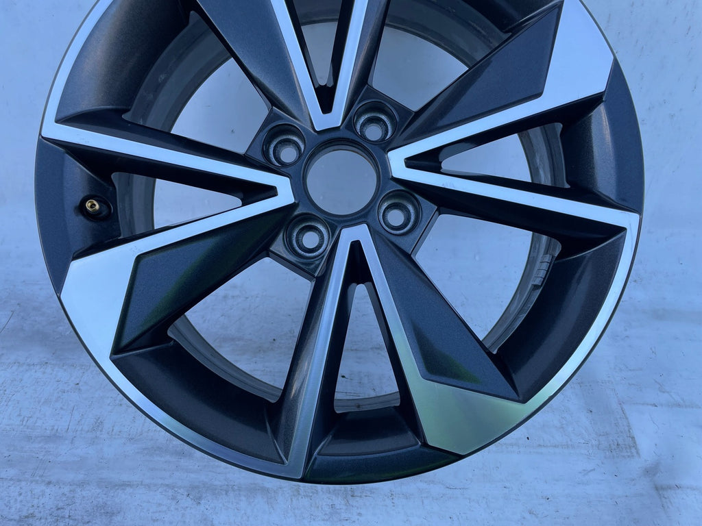 1x Alufelge 16 Zoll 6.0" 4x100 43ET Glanz Silber 1ST601025 Skoda Citigo