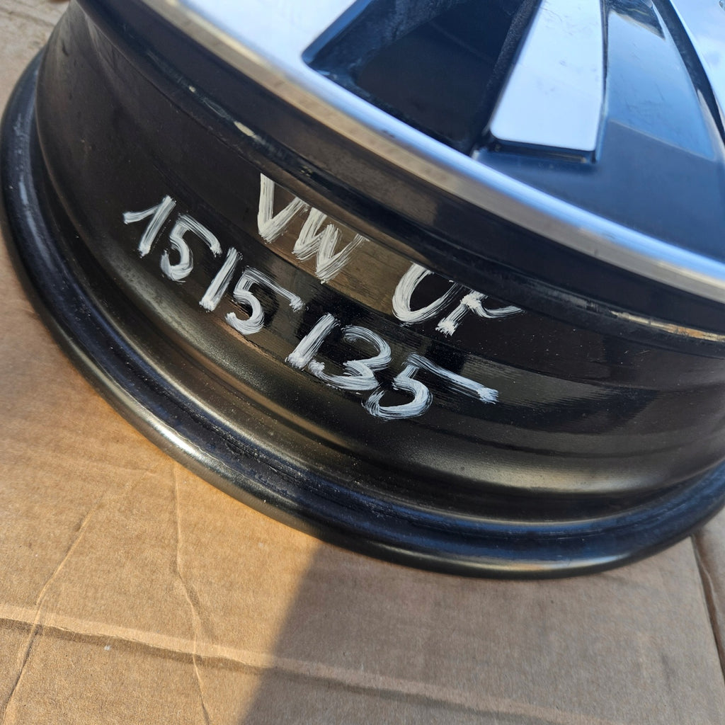 1x Alufelge 15 Zoll 5.0" 4x100 35ET Glanz Schwarz 1S0601025AH VW Rim Wheel FEL4265206916no