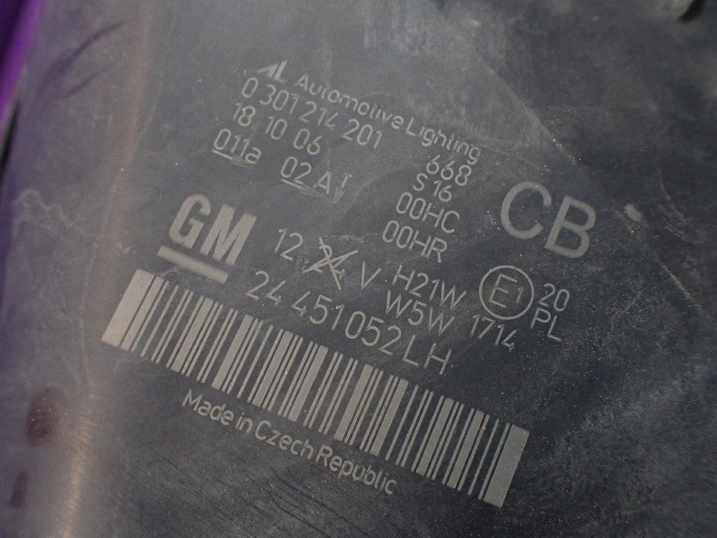 Frontscheinwerfer Opel Zafira B 24451052LH Links Scheinwerfer Headlight