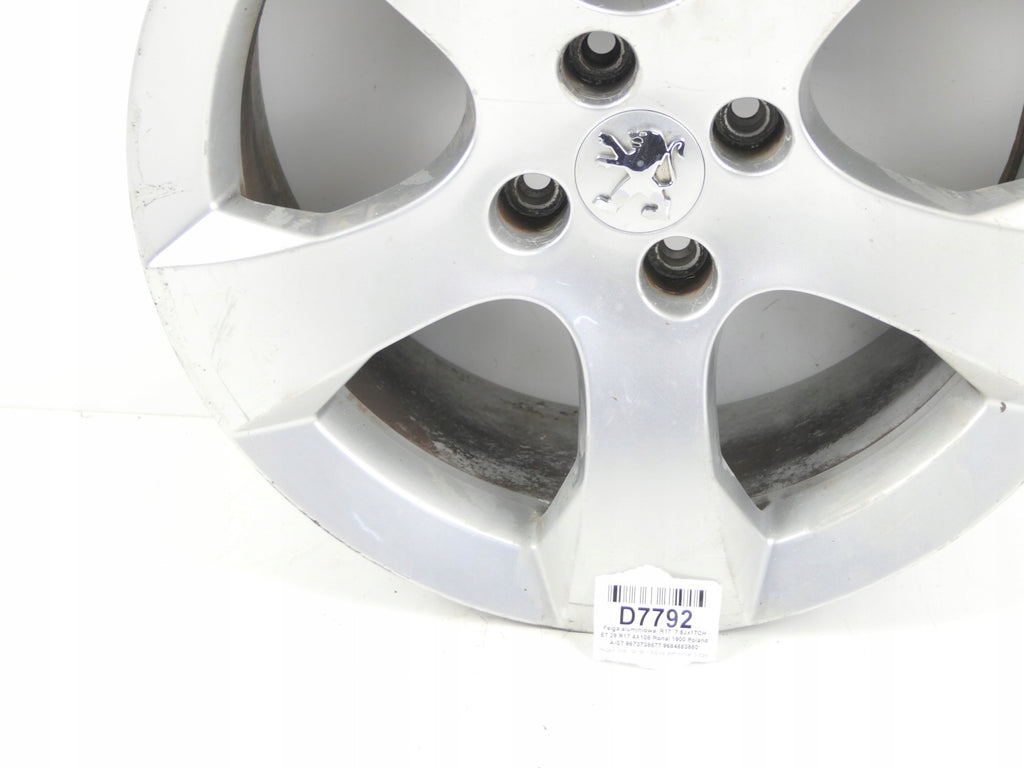1x Alufelge 17 Zoll 7.5" 4x108 29ET 9673738677 Peugeot 3008 Rim Wheel FEL2605217193uw