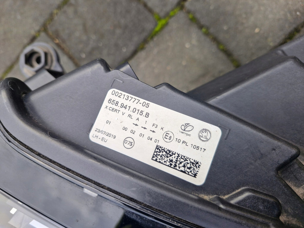 Frontscheinwerfer Skoda Kamiq 658941015 LED Ein Stück (Rechts oder Links) SCH2158915491yj