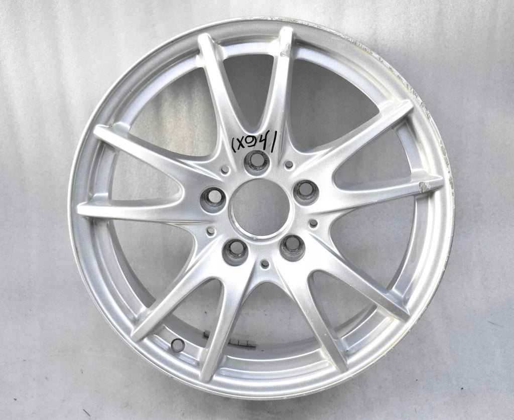 1x Alufelge 16 Zoll 6.5" 5x112 49ET Glanz Silber A2464011302 Mercedes-Benz W246