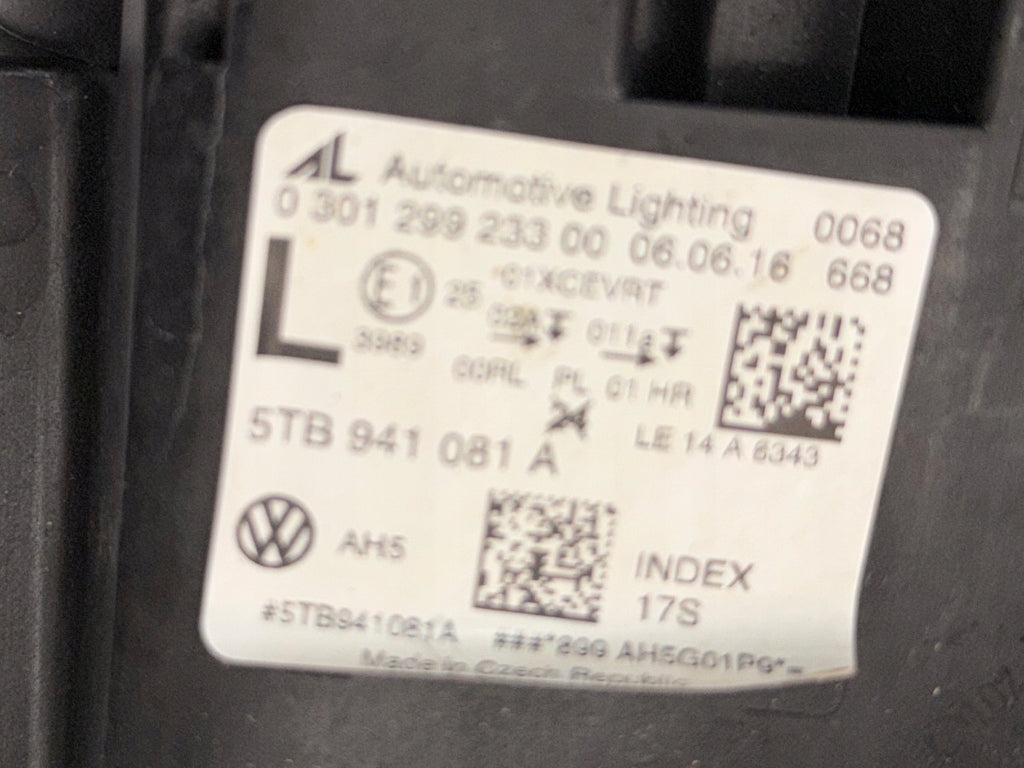 Frontscheinwerfer VW Touran 5TB941081A Full LED Links Scheinwerfer Headlight SCH3528268796ls