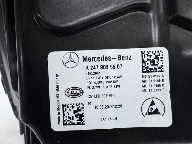 Frontscheinwerfer Mercedes-Benz Glb A2479065507 Links Scheinwerfer Headlight SCH1133319998vg