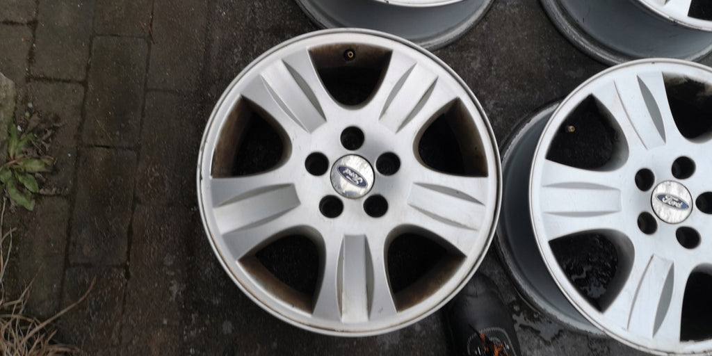 1x Alufelge 16 Zoll 6.5" 5x108 52 5ET Glanz Silber Ford Focus C-Max Rim Wheel FEL5821654032ea