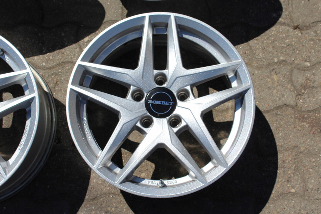 4x Alufelge 16 Zoll 6.5" 5x112 44ET Glanz Silber KBA-52930- Audi I Rim Wheel FEL6848884133ms
