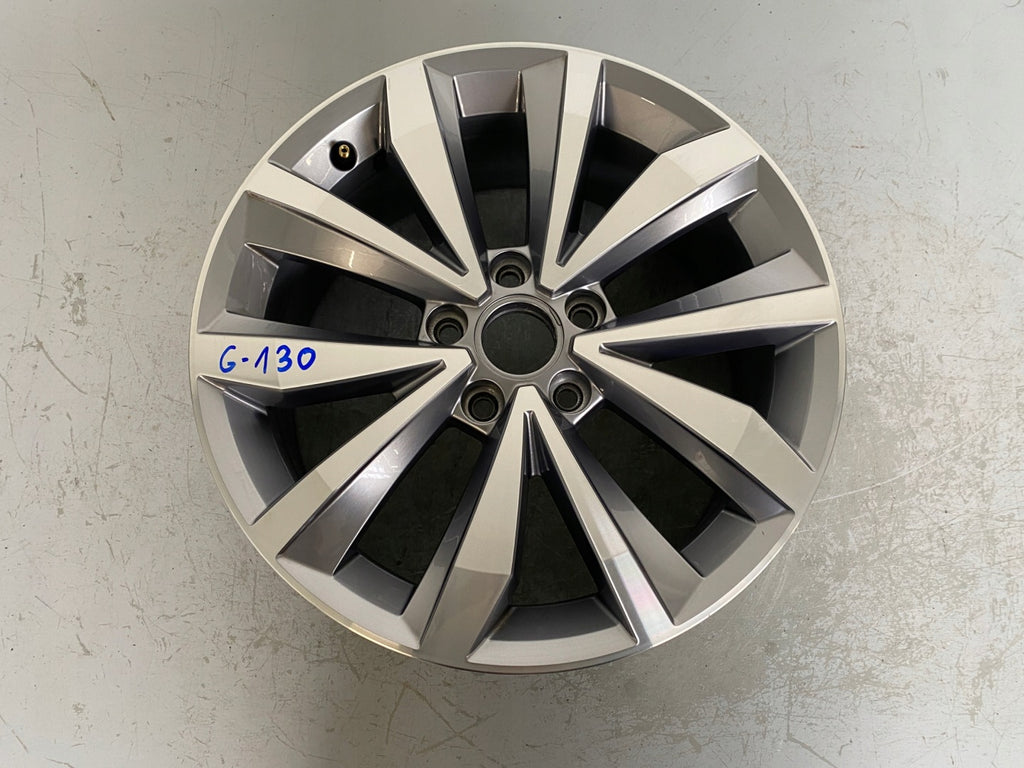 1x Alufelge 17 Zoll 7.0" 5x112 45ET Glanz Silber 2GA601025P Mg T-Roc Rim Wheel FEL2436456885nb