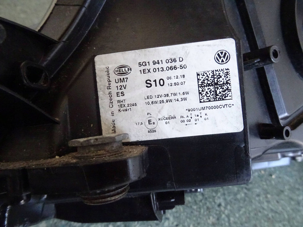 Frontscheinwerfer VW Golf VII 5G1941035 5G1941036D Full LED Ein Satz Headlight SCH5093076719hs