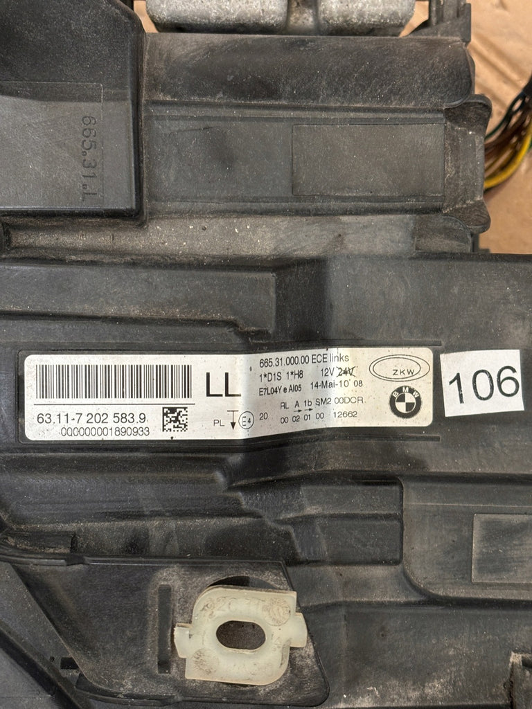 Frontscheinwerfer BMW E91 E90 72025839 Bi-Xenon Ein Stück (Rechts oder Links) SCH9572238057wc