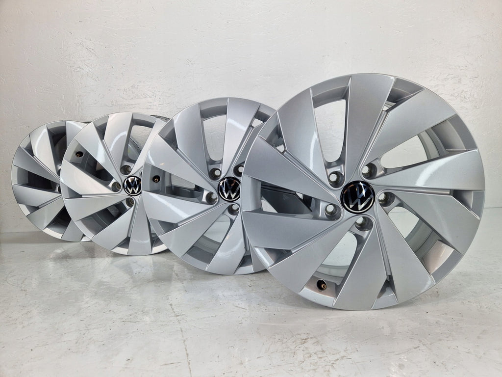 4x Alufelge 17 Zoll 6.5" 5x112 46ET Glanz Silber 5H0601025B- VW I Rim Wheel FEL1989899154bg