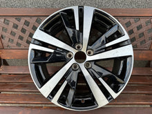 Load image into Gallery viewer, 1x Alufelge 18 Zoll 7.5" 5x108 49ET Glanz Schwarz 9809687377 Peugeot Rim Wheel FEL2973017843vg
