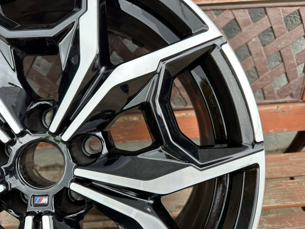 1x Alufelge 19 Zoll 7.5" 5x112 32ET Glanz Schwarz 7916263 BMW X3 G01 G02 FEL8978007763ru
