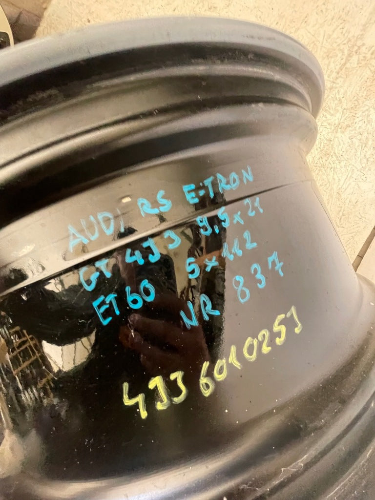 1x Alufelge 21 Zoll 9.5" 5x112 60ET 4J3601025AA Audi E Tron E-Tron Gt Rim Wheel FEL2487635256pq