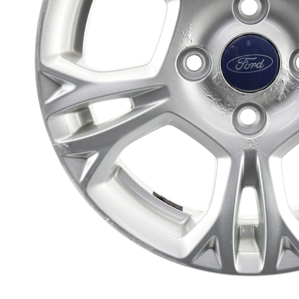 1x Alufelge 15 Zoll 6.0" 4x108 37 5ET Glanz Silber Ford B-Max Rim Wheel FEL6365593881ja