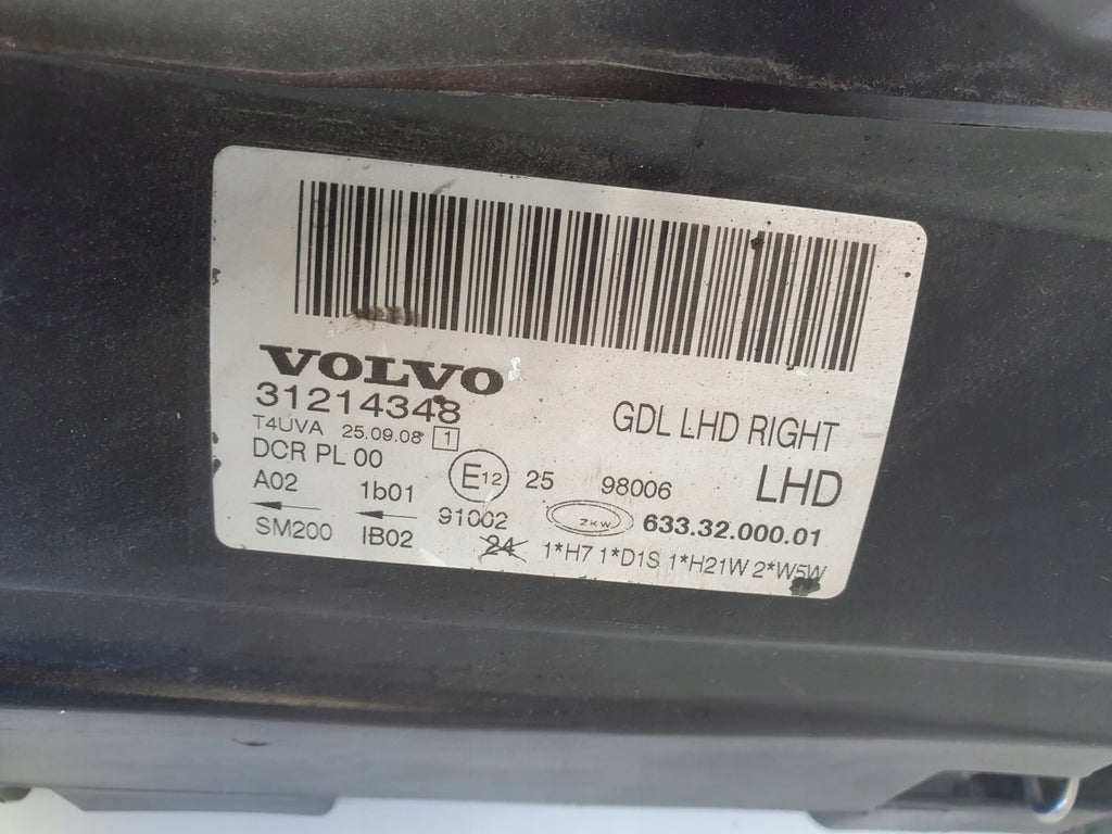 Frontscheinwerfer Volvo V70 III 31214348 Xenon Rechts Scheinwerfer Headlight SCH3208565192mc