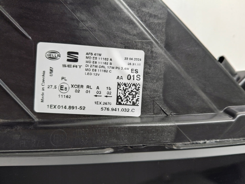 Frontscheinwerfer Seat Ateca 576941032C Full LED Rechts Scheinwerfer Headlight