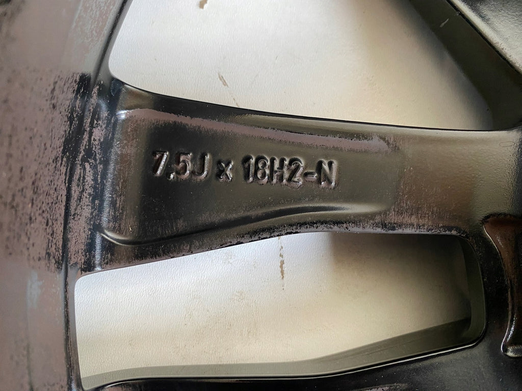 1x Alufelge 18 Zoll 7.5" 5x112 49ET Glanz Schwarz A1774012700 Mercedes-Benz W177